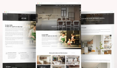 Thiết kế website: Thiên Furniture