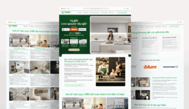 Thiết kế website: Tủ Bếp Thiên