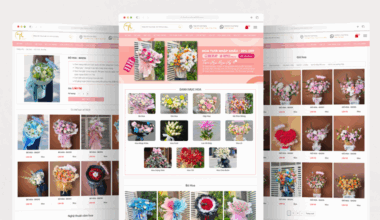 Thiết kế website: Tiệm Hoa Mùa Hạ