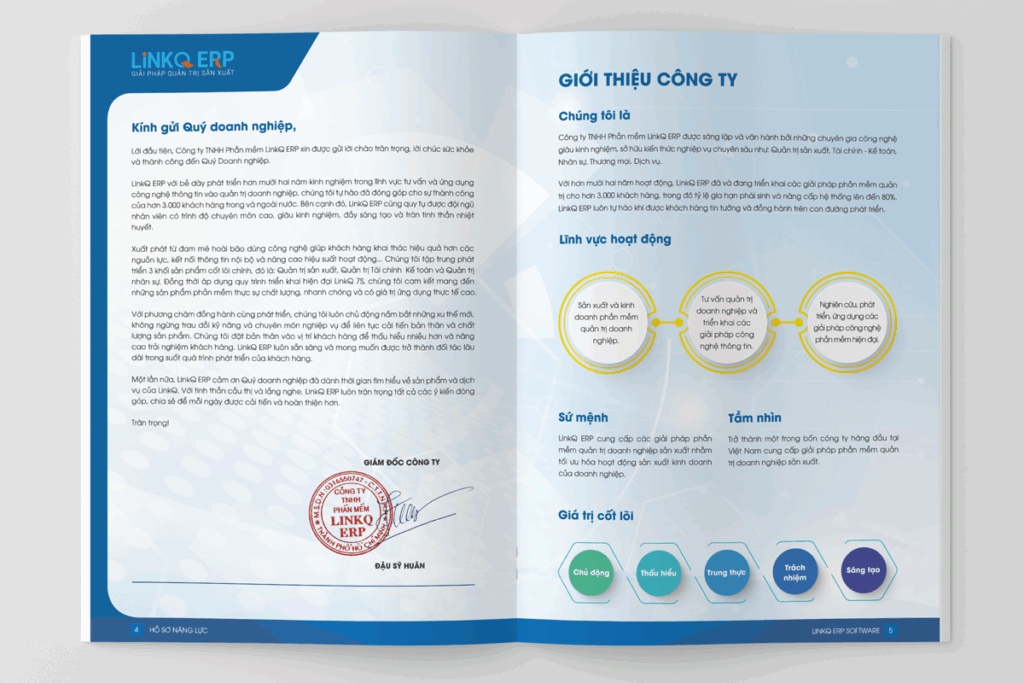 dịch vụ thiết kế hồ sơ năng lực