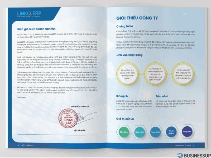 hồ sơ năng lực công ty cần những gì